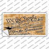 We The People Novelty Sticker Decal