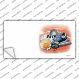 Track And Field Offset Novelty Sticker Decal