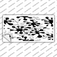 Splatter Black White Novelty Sticker Decal