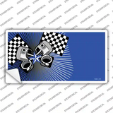 Racing Pistons Offset Novelty Sticker Decal