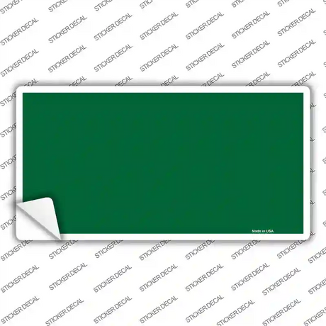 Green Solid Novelty Sticker Decal