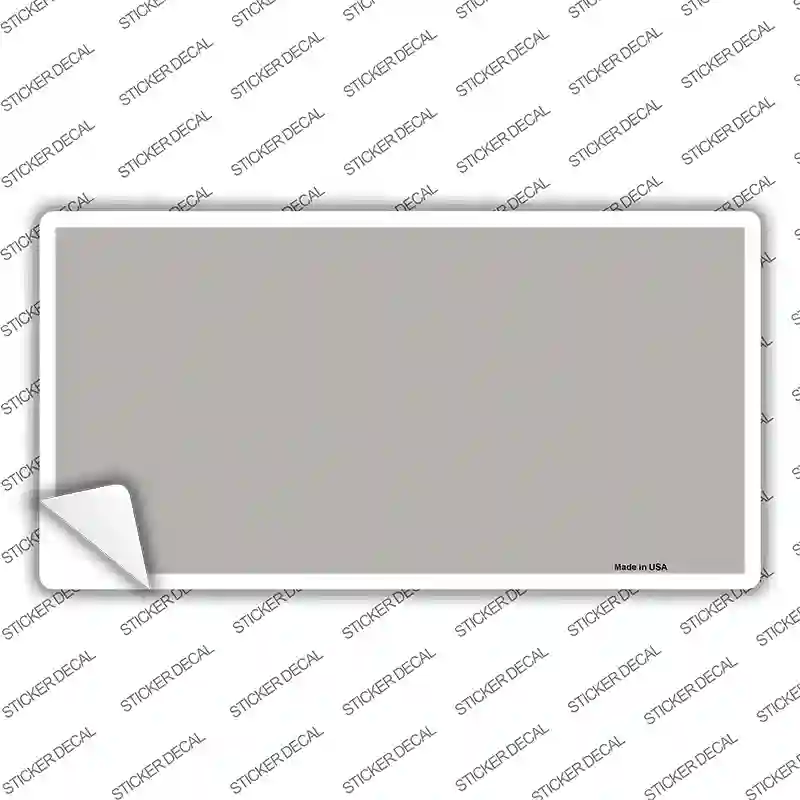 Gray Solid Novelty Sticker Decal
