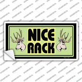 Nice Rack Deer Novelty Sticker Decal