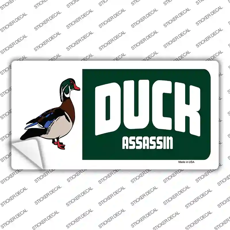 Duck Assassin Novelty Sticker Decal