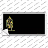 An Army of One Offset Motorcycle Novelty Sticker Decal