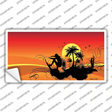 Sunset Surfer Novelty Sticker Decal