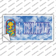 I Believe Novelty Sticker Decal
