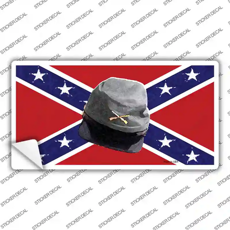 Confederate Army Cap Novelty Sticker Decal