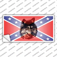 Confederate Flag Wolf Novelty Sticker Decal