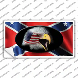 Rebel Flag American Eagle Novelty Sticker Decal