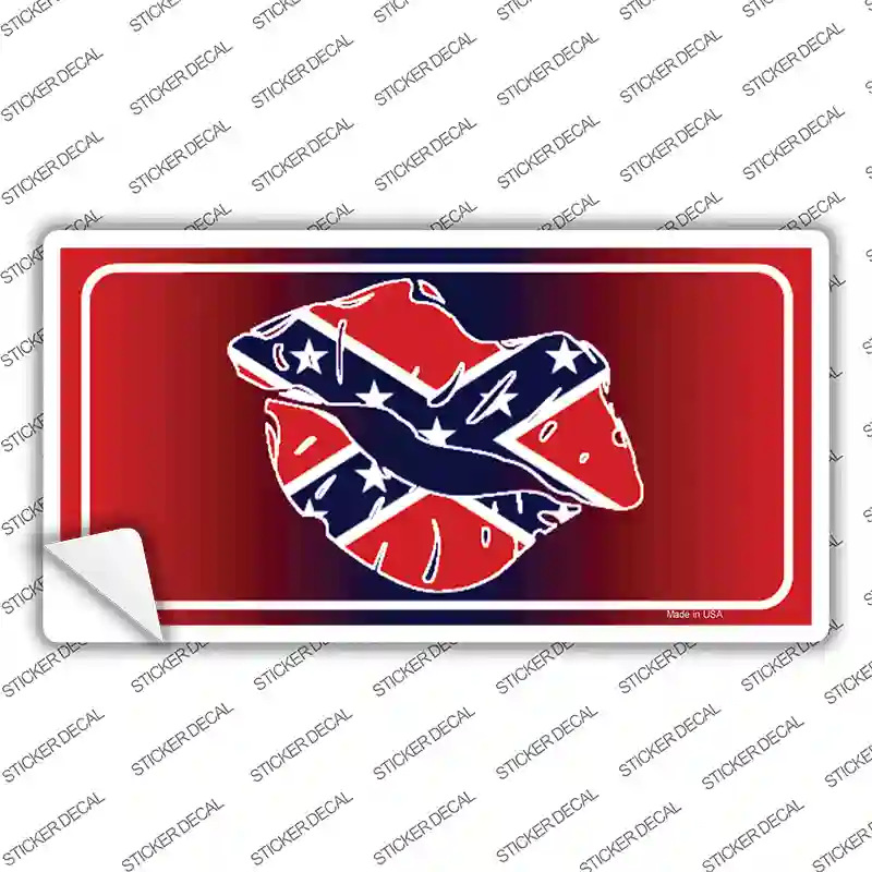 Rebel Kiss Novelty Sticker Decal