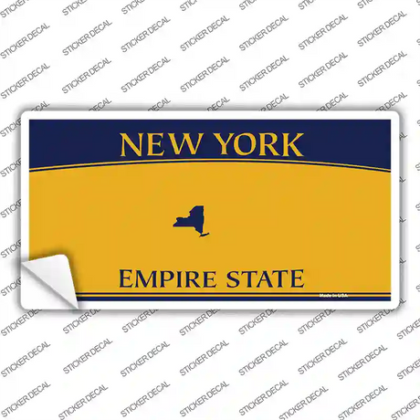 New York State Blanks Novelty Sticker Decal