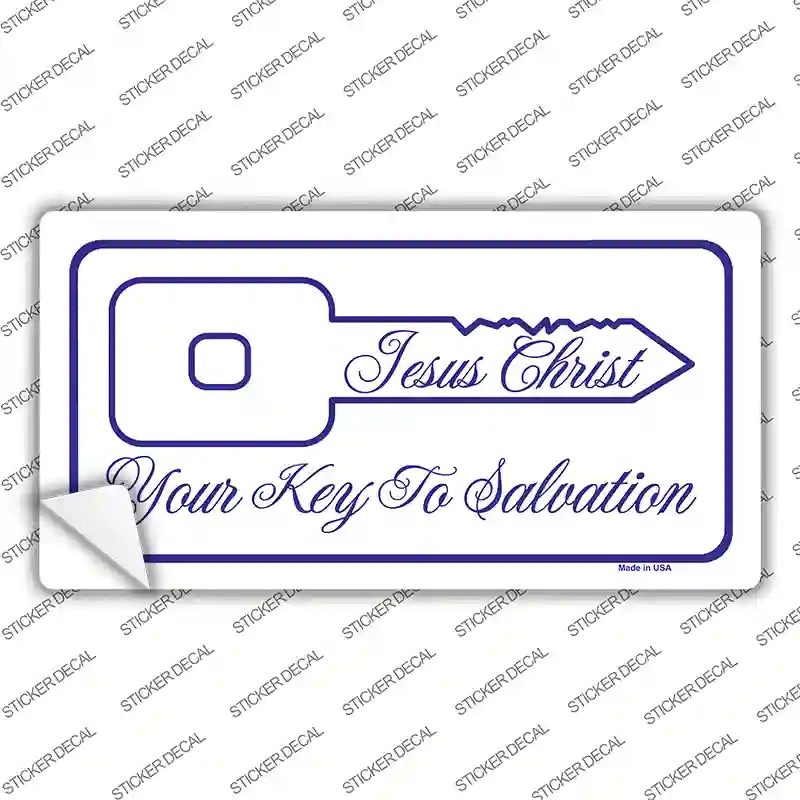 Your Key To Salvation Novelty Sticker Decal