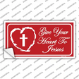 Give Your Heart To Jesus Novelty Sticker Decal