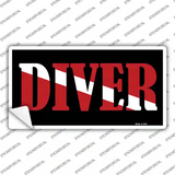Scuba Diver Novelty Sticker Decal