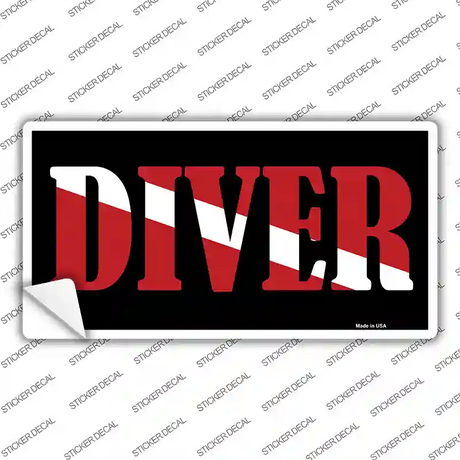 Scuba Diver Novelty Sticker Decal