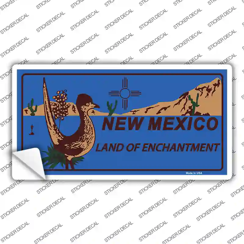 Roadrunner Blue New Mexico Novelty Sticker Decal