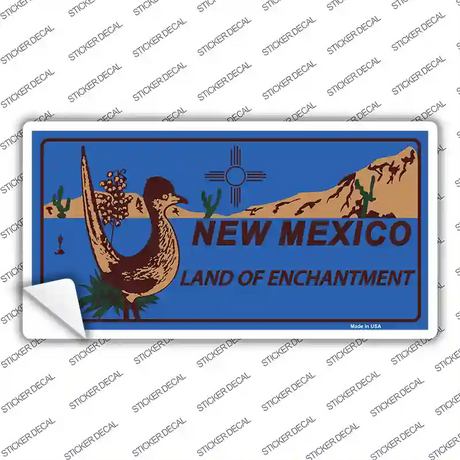 Roadrunner Blue New Mexico Novelty Sticker Decal