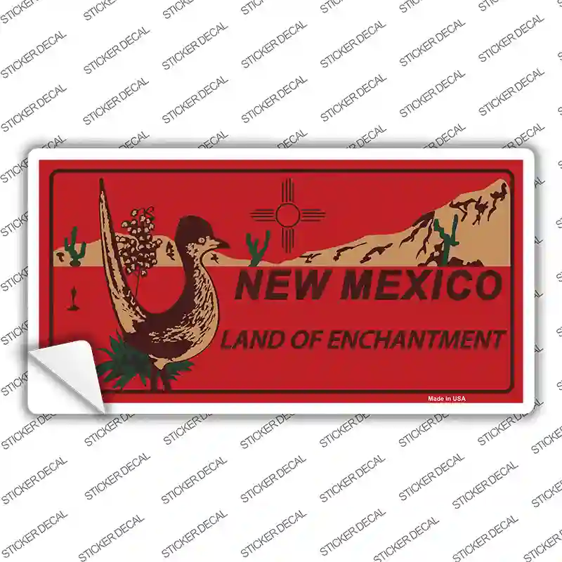Roadrunner Red New Mexico Novelty Sticker Decal