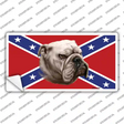 Confederate Flag Bulldog Novelty Sticker Decal
