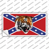 Confederate Flag Tiger Novelty Sticker Decal