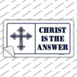 Christ Is The Answer Vanity Novelty Sticker Decal