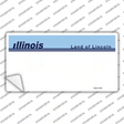 Old Illinois State Blank Novelty Sticker Decal