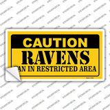 Caution Ravens Novelty Sticker Decal
