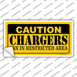 Caution Chargers Novelty Sticker Decal