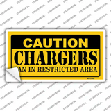 Caution Chargers Novelty Sticker Decal