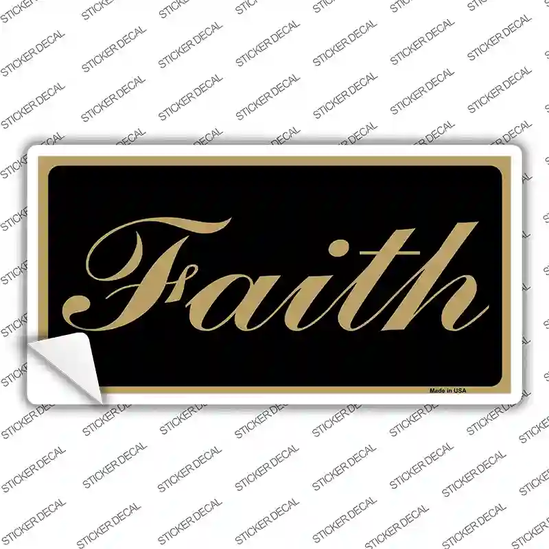 Faith Novelty Sticker Decal