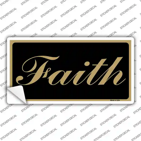 Faith Novelty Sticker Decal