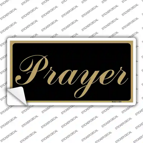 Prayer Novelty Sticker Decal