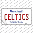 Celtics Massachusetts State Novelty Sticker Decal