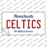 Celtics Massachusetts State Novelty Sticker Decal