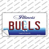 Bulls Illinois State Novelty Sticker Decal