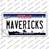 Mavericks Texas State Novelty Sticker Decal