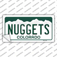 Nuggets Colorado State Novelty Sticker Decal