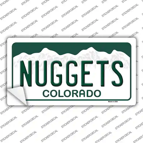 Nuggets Colorado State Novelty Sticker Decal