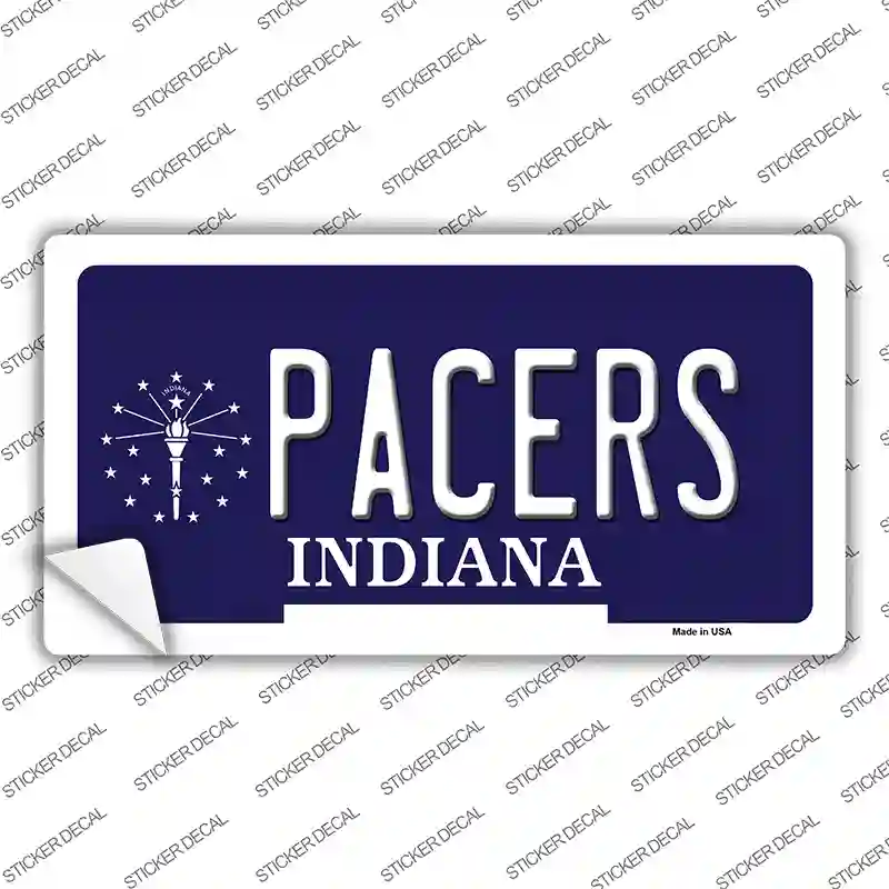 Pacers Indiana State Novelty Sticker Decal