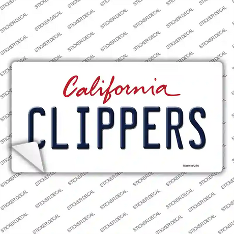 Clippers California State Novelty Sticker Decal