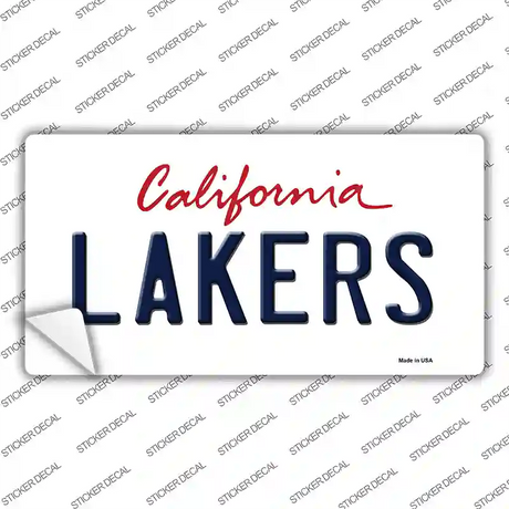 Lakers California State Novelty Sticker Decal