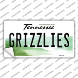 Grizzlies Tennessee State Novelty Sticker Decal