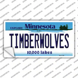 Timberwolves Minnesota State Novelty Sticker Decal
