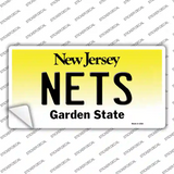 Nets New Jersey State Novelty Sticker Decal