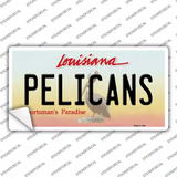 Pelicans Louisiana State Novelty Sticker Decal