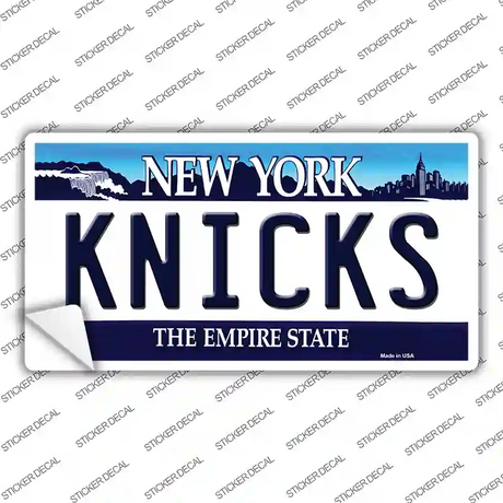 Knicks New York State Novelty Sticker Decal