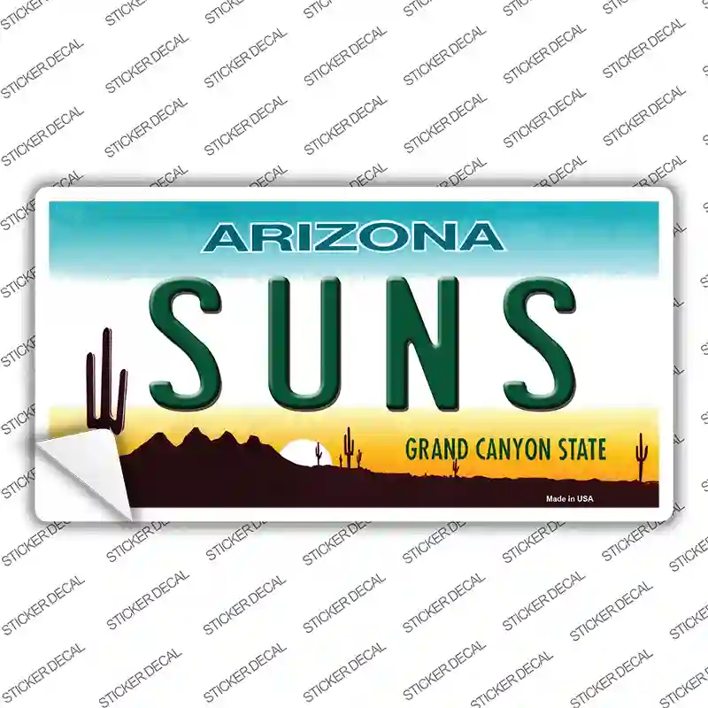 Suns Arizona State Novelty Sticker Decal