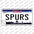 Spurs Texas State Novelty Sticker Decal