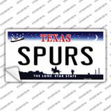 Spurs Texas State Novelty Sticker Decal